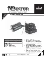 Radient RC Reaktor Owner'S Manual preview