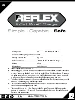 Preview for 1 page of Radient Reflex 2-3s LiPo Manual