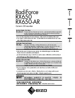 Radiforce RX650 Instructions For Use Manual предпросмотр