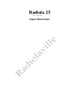 Preview for 2 page of Radio Corporation Of America Radiola 25 Instructions Manual