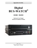 Radio Engineering Industries Digital BUS-WATCH R1001 Hardware User Manual preview