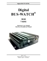 Radio Engineering Industries Digital BUS-WATCH SD40 User Manual preview