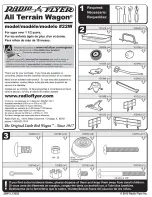 Предварительный просмотр 1 страницы Radio Flyer All Terrain Wagon 22W Assembly Instructions