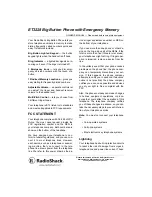 Preview for 1 page of Radio Shack 02A01 Owner'S Manual