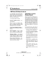 Radio Shack 10M User Manual preview