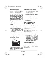 Preview for 6 page of Radio Shack 12-1627 Owner'S Manual