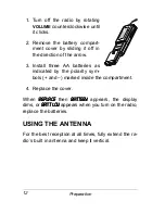 Предварительный просмотр 12 страницы Radio Shack 12-254 Owner'S Manual