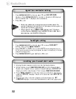 Preview for 10 page of Radio Shack 12-262 User Manual