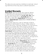 Preview for 7 page of Radio Shack 12-590 User Manual