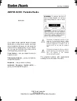 Radio Shack 12-639A User Manual preview