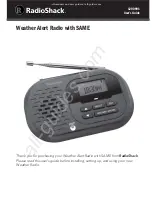 Radio Shack 1200991 User Manual preview