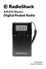 Предварительный просмотр 1 страницы Radio Shack 1201849 User Manual