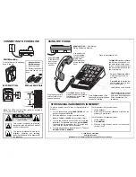 Preview for 2 page of Radio Shack 13-Memory Big-Button Telephone Owner'S Manual