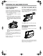 Preview for 14 page of Radio Shack 130 MOVIECORDER Owner'S Manual