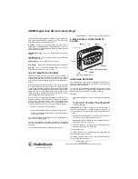 Radio Shack 14-1266 Owner'S Manual preview