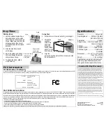 Предварительный просмотр 2 страницы Radio Shack 15-1859 User Manual