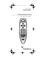 Предварительный просмотр 1 страницы Radio Shack 15-1931 Owner'S Manual