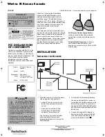 Radio Shack 15-1950 Owner'S Manual preview