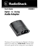 Radio Shack 1500093 User Manual preview