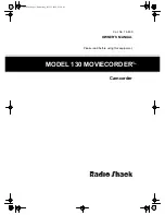 Preview for 1 page of Radio Shack 16-830 Owner'S Manual