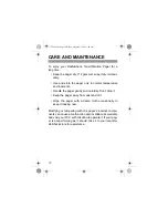 Предварительный просмотр 10 страницы Radio Shack 17-6024 Owner'S Manual