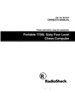 Radio Shack 1750L Owner'S Manual preview