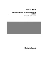 Предварительный просмотр 1 страницы Radio Shack 19-1126 Owner'S Manual