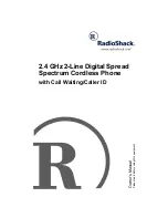 Preview for 1 page of Radio Shack 2.4 GHz 2-Line Digital Spread Spectrum Cordless Phone with Call Waiting/Caller ID Owner'S Manual