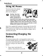 Preview for 5 page of Radio Shack 2.4GHZ Accessory Handset 43-5529 Owner'S Manual