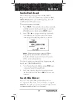 Предварительный просмотр 25 страницы Radio Shack 20-162 User Manual