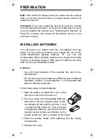 Preview for 8 page of Radio Shack 20-314 Owner'S Manual