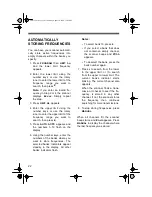 Preview for 22 page of Radio Shack 20-418 Owner'S Manual