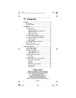 Предварительный просмотр 2 страницы Radio Shack 20-522 Owner'S Manual