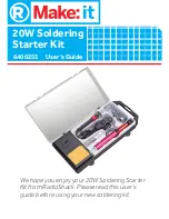 Radio Shack 20W Soldering Starter Kit User Manual preview