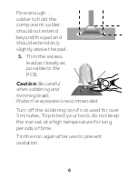 Preview for 8 page of Radio Shack 20W Soldering Starter Kit User Manual