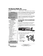 Radio Shack 21-1706 Owner'S Manual preview