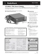 Preview for 1 page of Radio Shack 22-508B User Manual