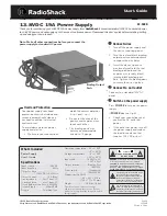 Предварительный просмотр 1 страницы Radio Shack 22-508B User Manual