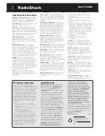 Preview for 2 page of Radio Shack 22-508B User Manual