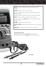 Предварительный просмотр 7 страницы Radio Shack 22-812A Manual