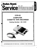 Radio Shack 26-1209 Service Manual предпросмотр