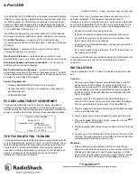 Radio Shack 26-191 Owner'S Manual предпросмотр