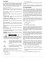 Preview for 2 page of Radio Shack 2901 Owner'S Manual