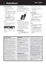 Preview for 2 page of Radio Shack 32-1258 User Manual