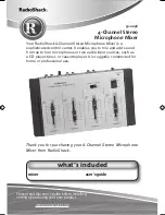 Preview for 1 page of Radio Shack 32-2056 Owner'S Manual