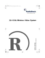 Предварительный просмотр 1 страницы Radio Shack 32.4 GHz Wireless Video System Owner'S Manual