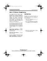 Preview for 1 page of Radio Shack 33-1113 User Manual