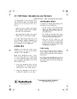 Radio Shack 33-1180 Owner'S Manual preview