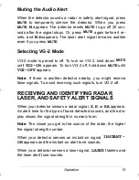 Preview for 15 page of Radio Shack 360 Laser Radar Detector with VG-2 Guard Owner'S Manual