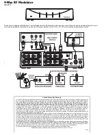 Radio Shack 4-way RF Modulator User Manual preview